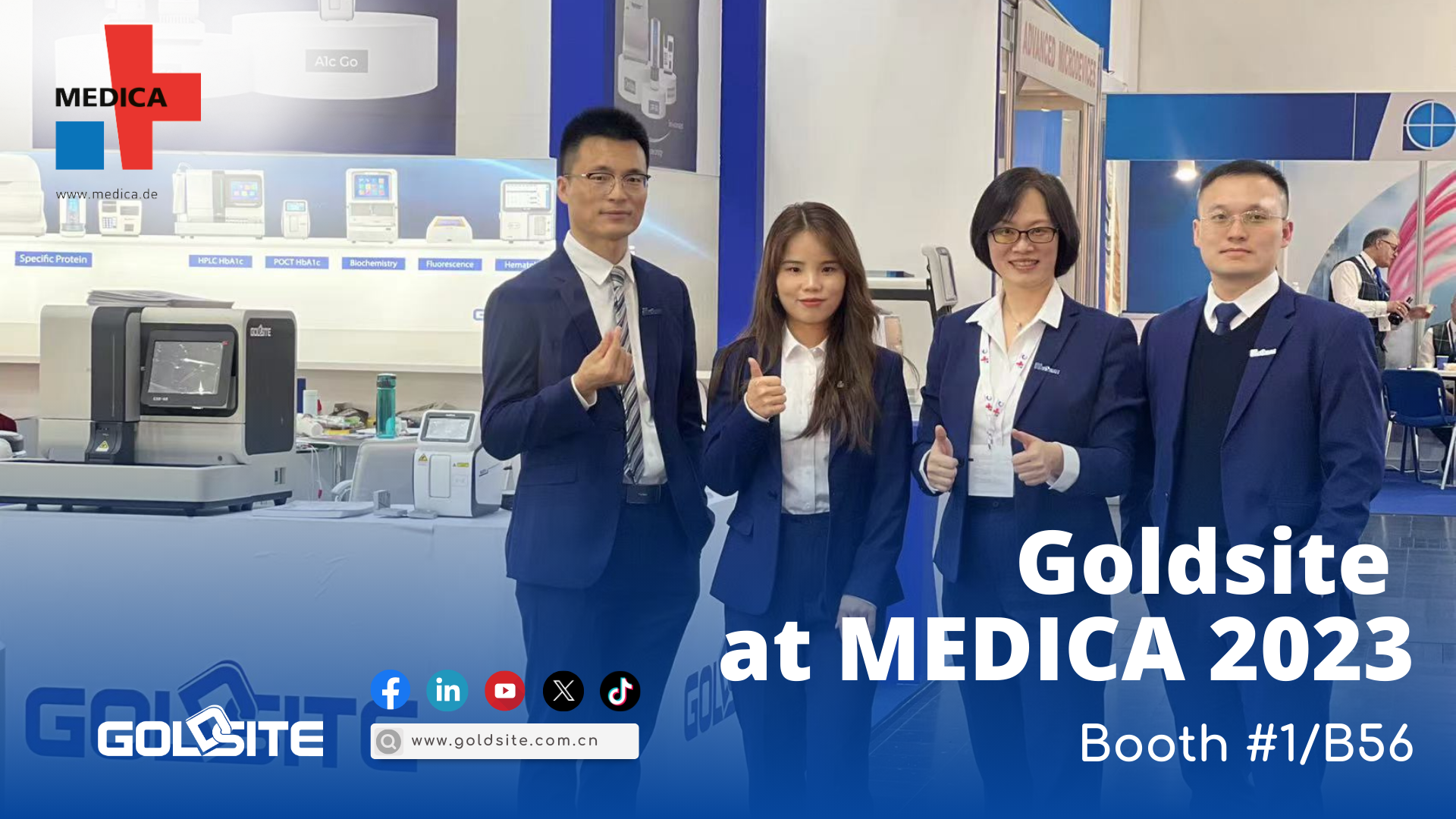 Goldsite's Debut at MEDICA 2023
